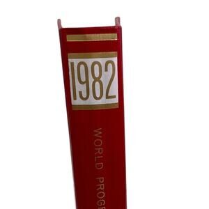 Vintage 1982 World Progress Yearbook Binder Spring Winter Summer Fall Collection